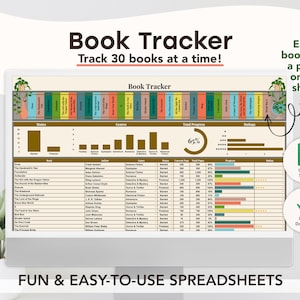 Book Tracker Template (Traveler Theme) | Reading Log | Book Journal | Google Sheets Spreadsheet | Digital | Editable