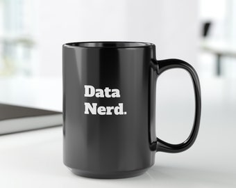 Mok datanerd | Grappige databeker | Grafisch cadeau voor dataliefhebbers
