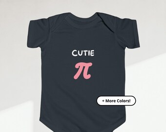 Cutie Pi Bodysuit | Math Nerdy Shirt | Love Heart Baby Bodysuit | Comfortable Baby Graphic Gift for New Parents