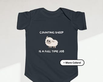 Counting Sheep Bodysuit | Naptime Sleep Shirt | Nap Baby Bodysuit | Comfortable Baby Graphic Gift for New Parents
