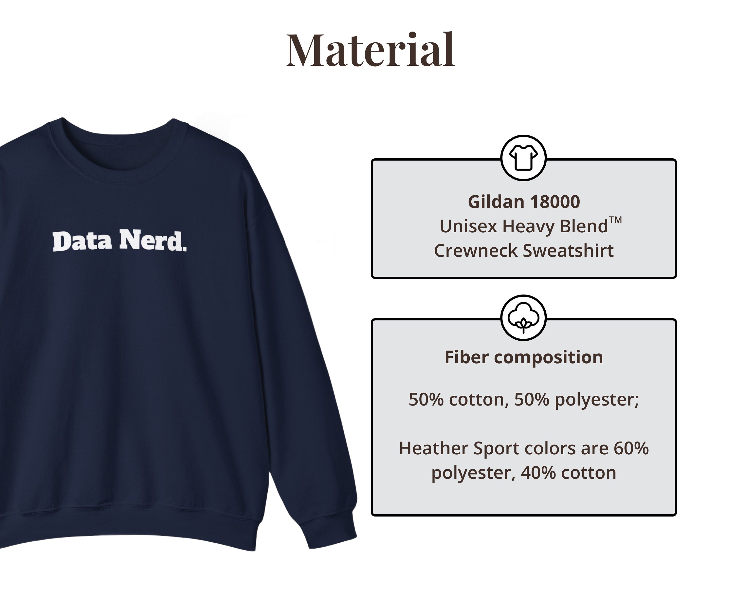 Data Nerd Crewneck | Nerdy Sweater | Funny Data Sweatshirt | Gift for ...