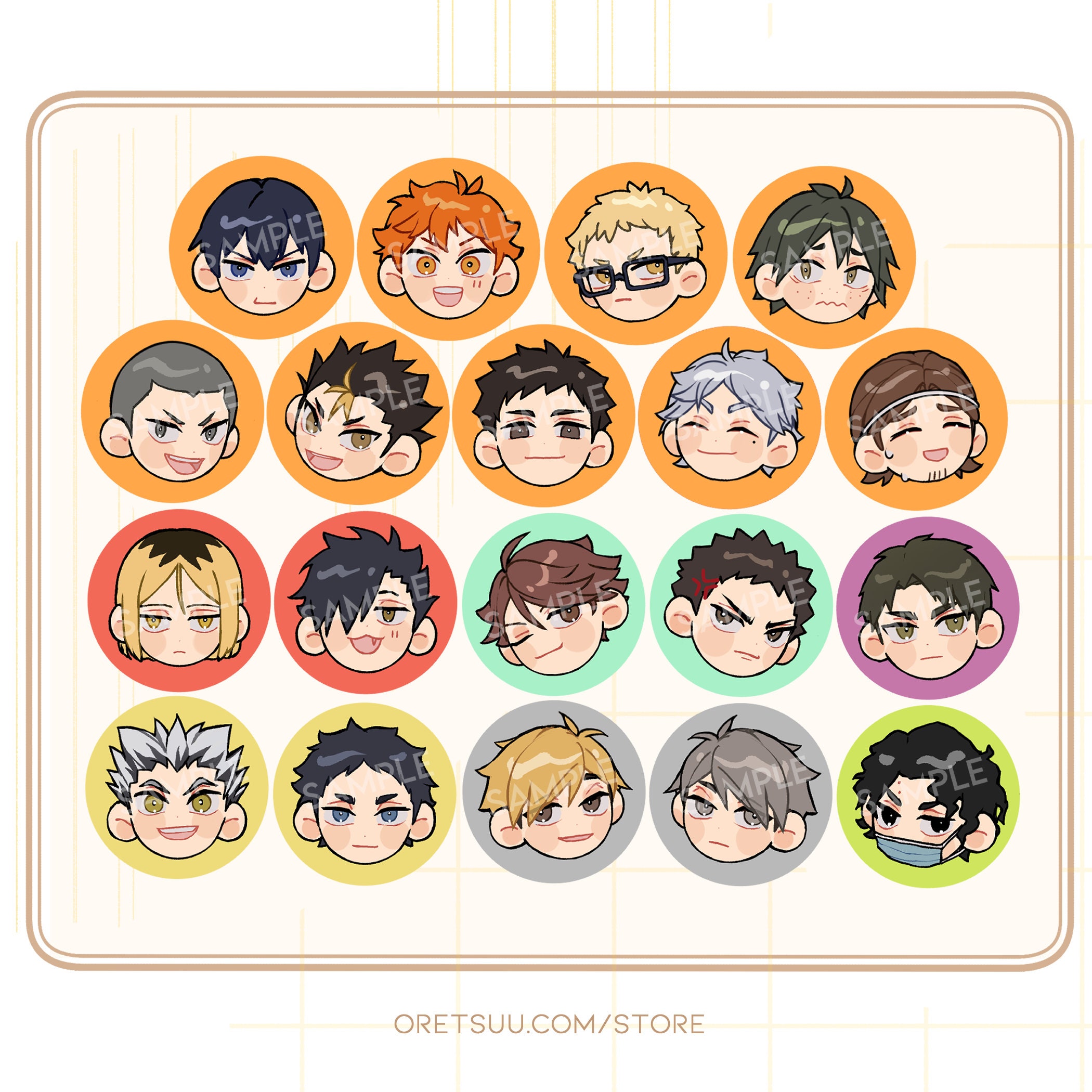 Haikyuu Badges Etsy Haikyuu Badges Etsy
