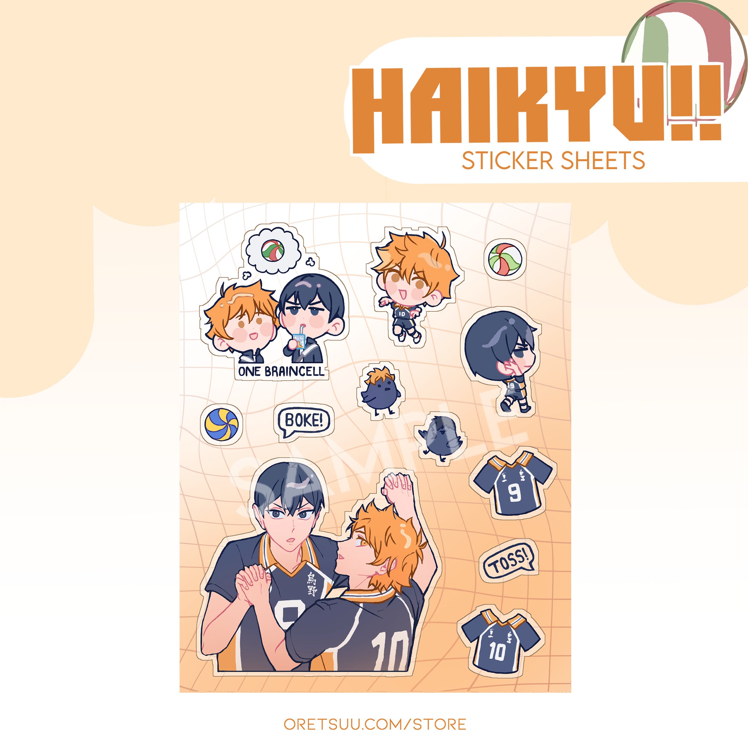 Haikyuu Sticker Sheets [PRE-ORDER] - Etsy