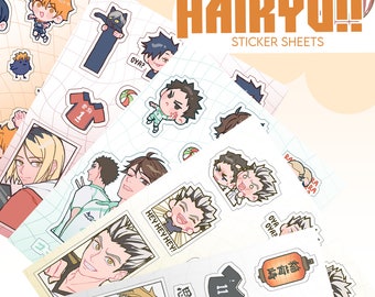Haikyuu sticker sheets [PRE-ORDER]