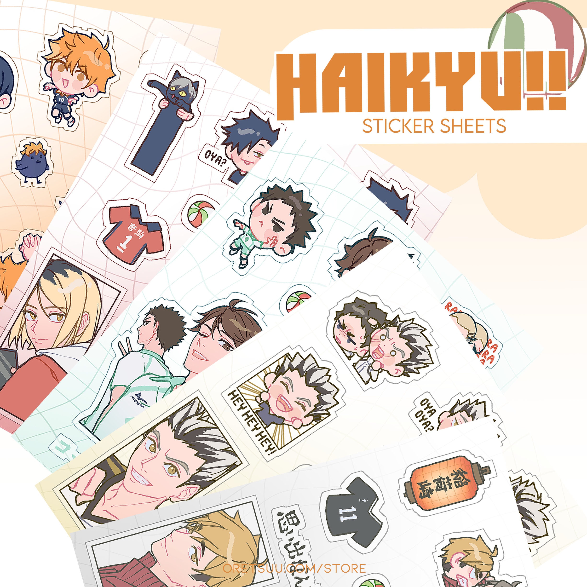 Updated character sheets of these - Haikyuu - Hey Hey Hey