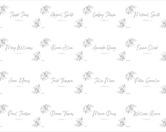 Wedding place cards