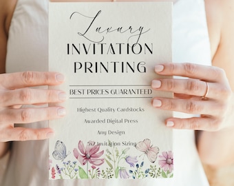 Printed Wedding Invitations: Thick Cardstock, Australia. Shipped Today! #PMD1