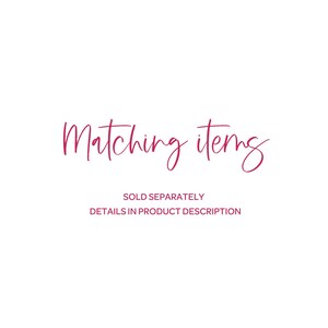 Matching items - DETAILS IN PRODUCT DESCRIPTION