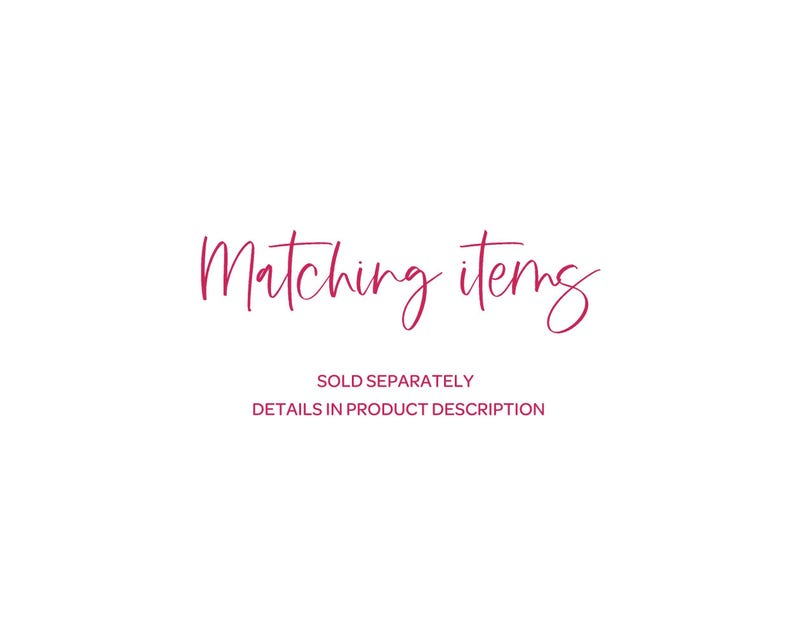 Matching items - DETAILS IN PRODUCT DESCRIPTION