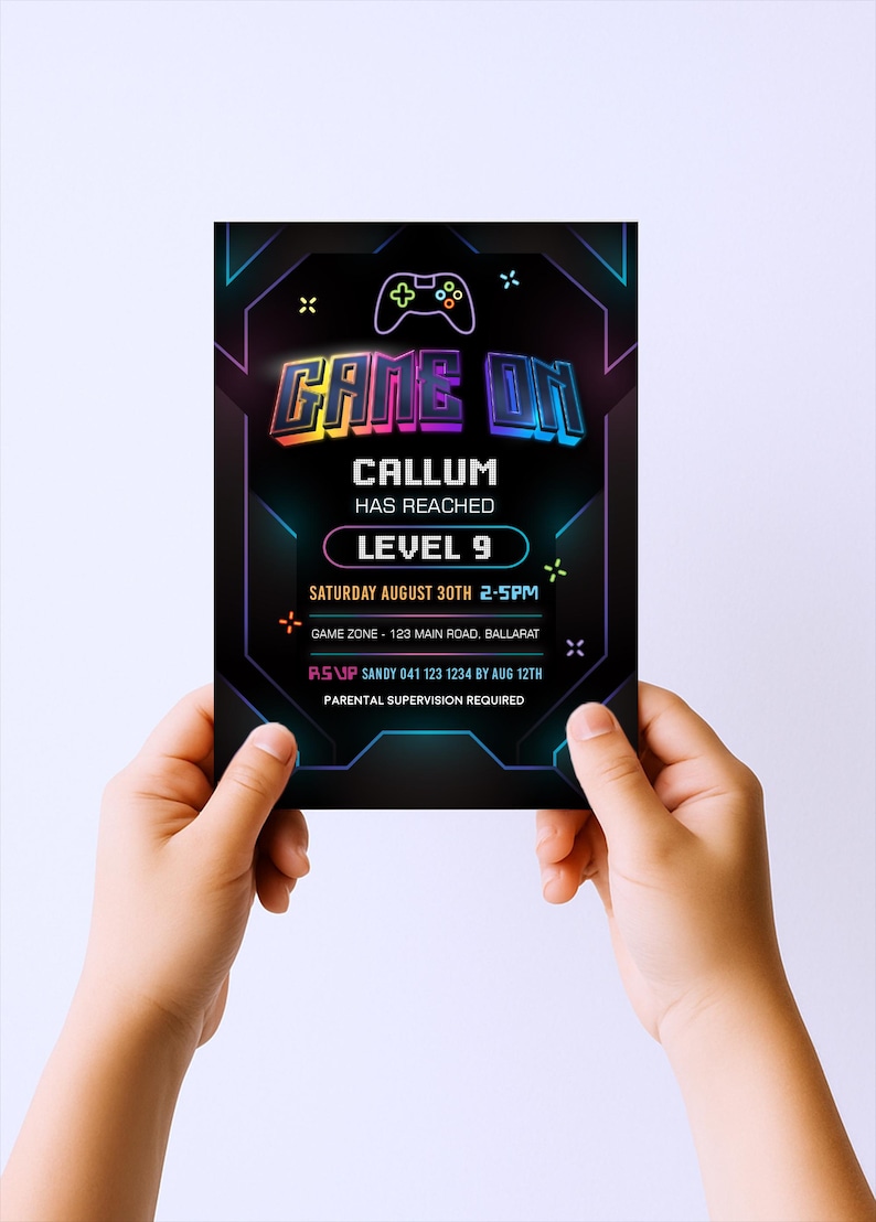 a person holding up a card for a game on