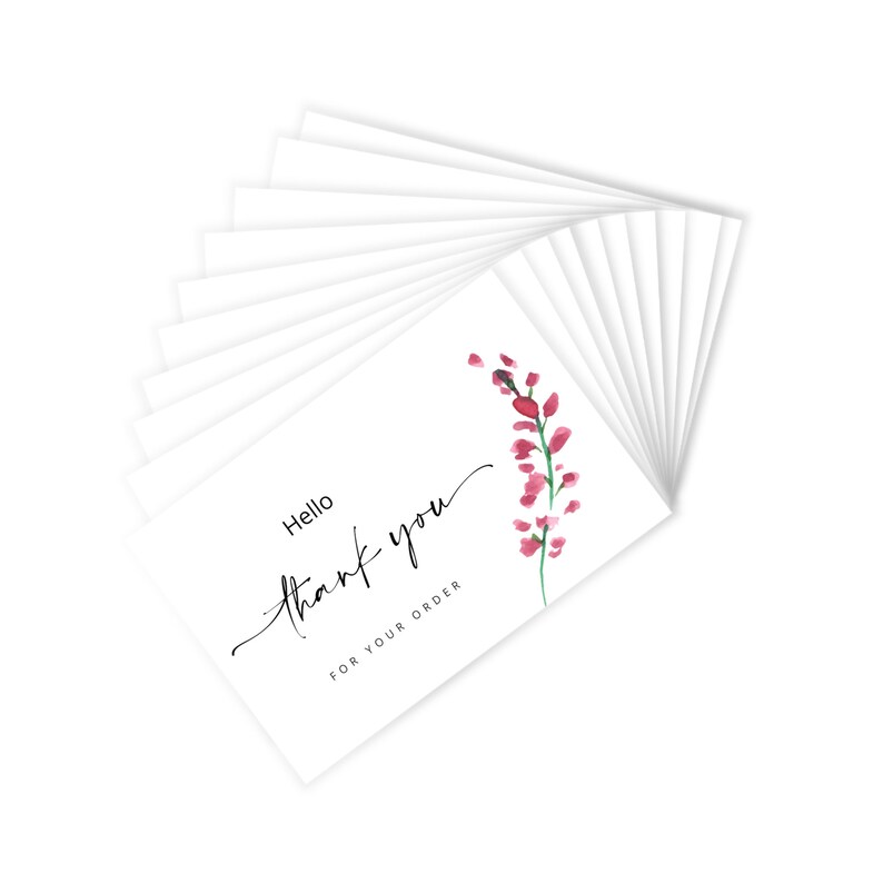 Modern Business Thank You Card Template Neutral Printable Etsy
