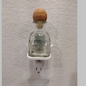 Patron Tequila Silver Mini Liquor Bottle Night Light