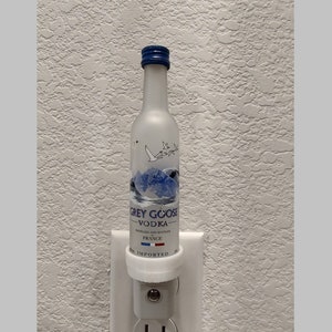Grey Goose Vodka Mini Liquor Bottle Night Light