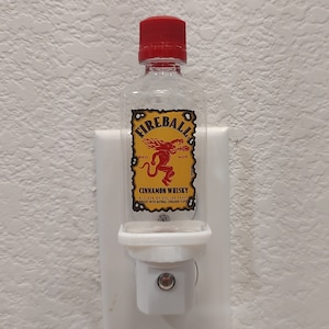 Fireball Whiskey Mini Liquor Bottle Night Light