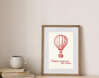 Wizard of Oz Print: There's No Place Like Home Quote (A4 PDF Download)