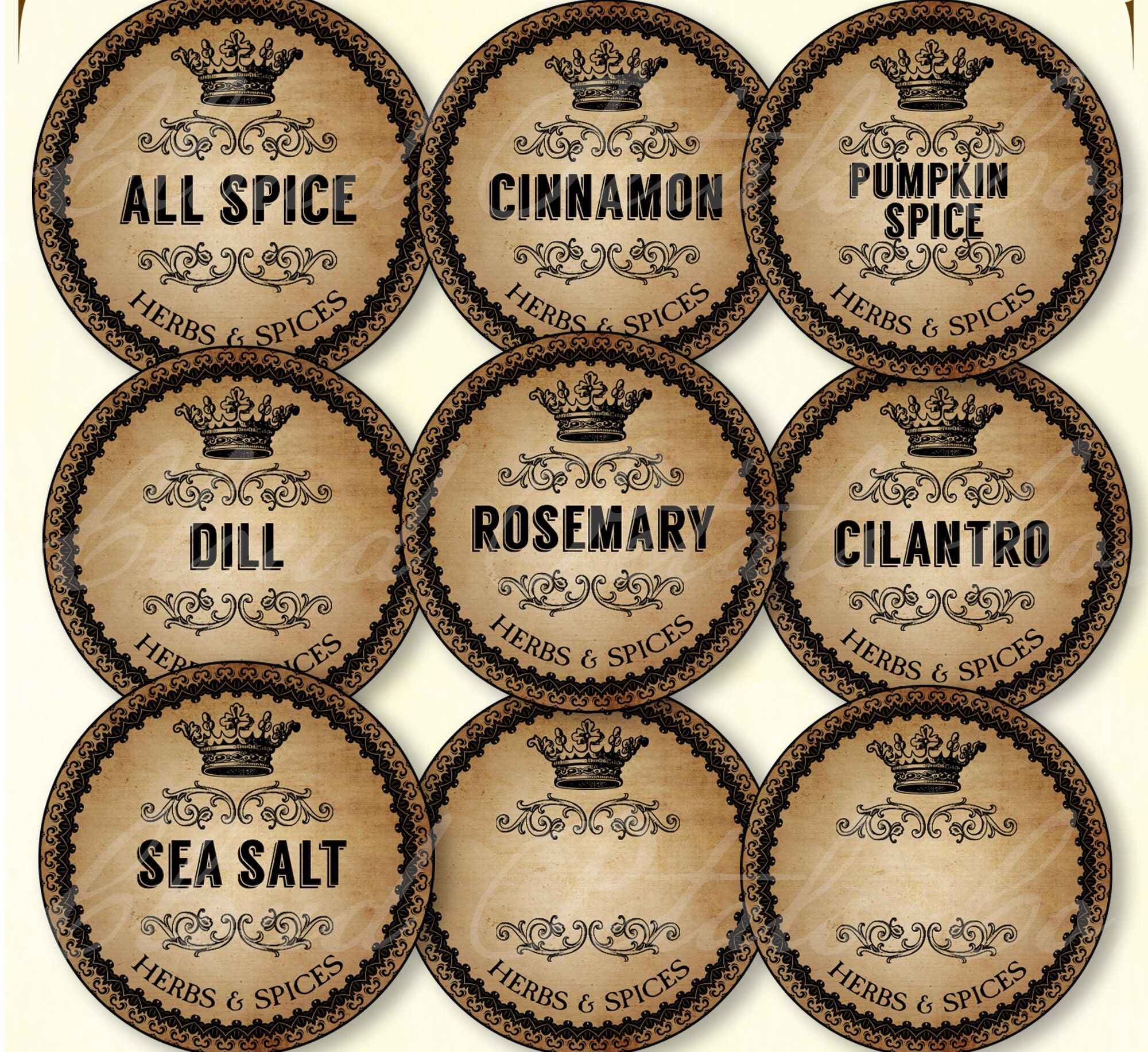 Watercolor Spice Labels – LabelDaddy