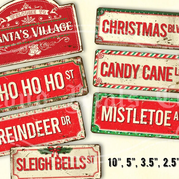 Candy Cane Lane Printable Sign Etsy