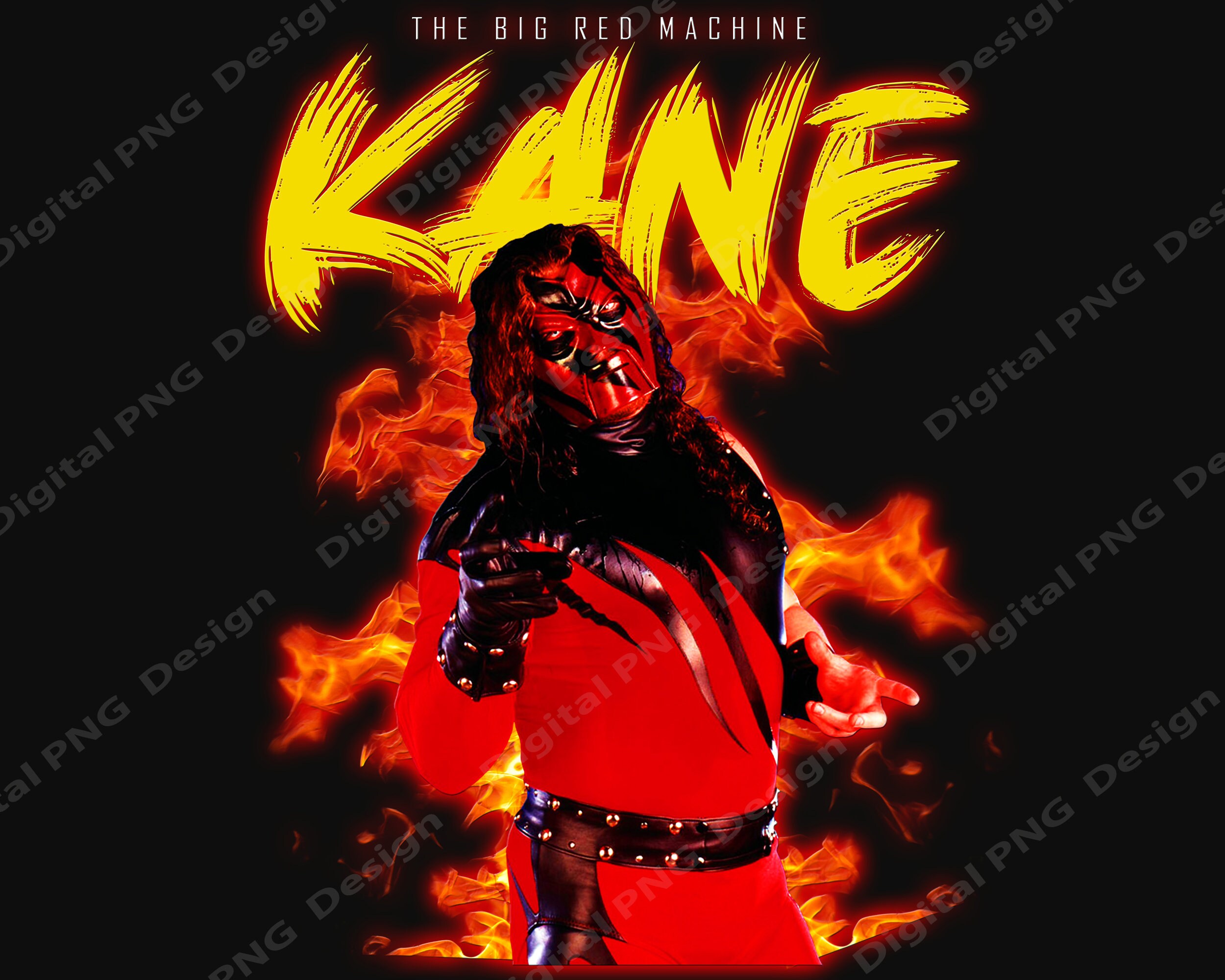 KANE WWE Png Instant Download Digital Files Png 