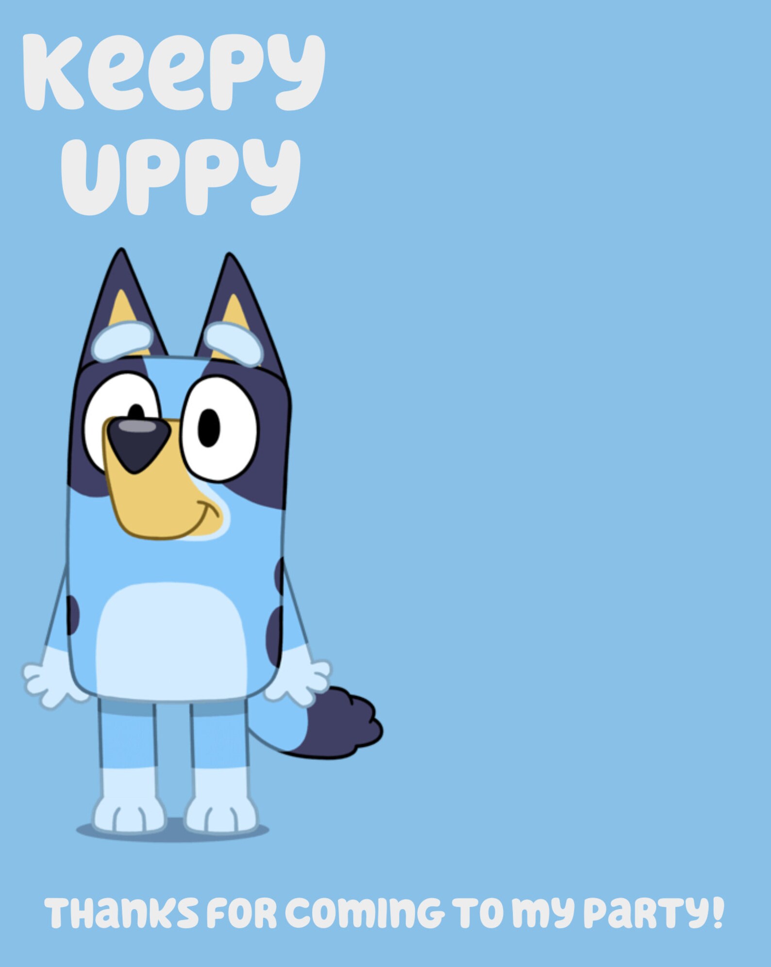 Keepy Uppy, Blue Y Inspired Balloon Party Favor Digital Download, Blue ...