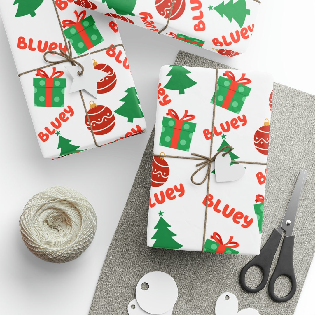 Bluey Christmas Wrapping Paper Festive Holiday Gift Wrap Etsy Bluey christmas wrapping paper festive holiday gift wrap etsy