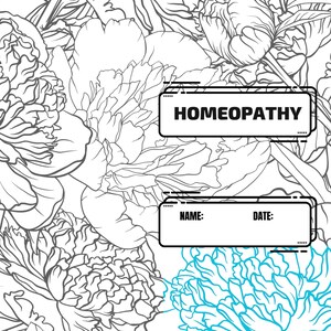 Homeopathie-tracker, notities, dagboek, dagplanner, ideeën voor remedies. Download pdf, bestseller, bevat tips, homeopathie en tracking