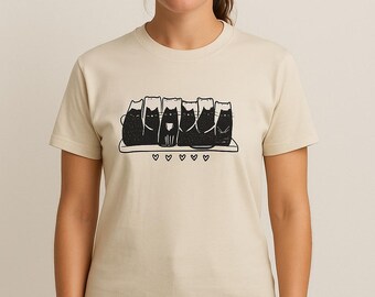 Cat Life Tshirt Cream Custom Colors