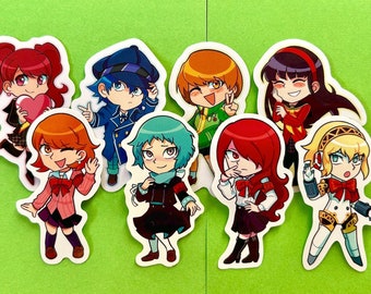Persona 3 & 4 Girls Stickers