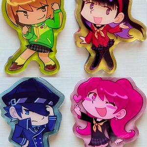 Persona 4 Girls Acrylic Charms