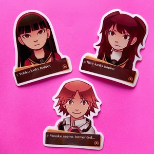 Stickers zone de texte Persona 4