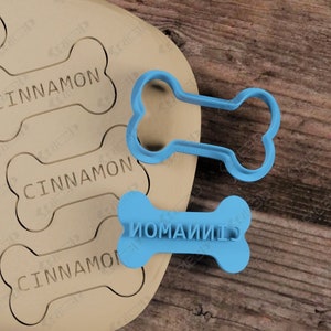 Personalized Dog Treat Cookie Stamp or Cutter