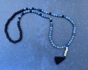 108 bead blue aventurine mala