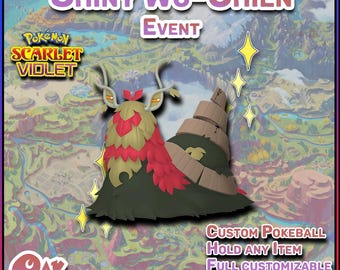 Pokemon Scarlet & Violet | Shiny Wo-Chien | Event | Free Masterball | Fast Trade