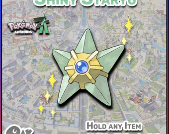 Pokemon Legenden Z-A | Glänzende Staryu | 6 IV's Schaukampftauglich | Schnellhandel | Alpha