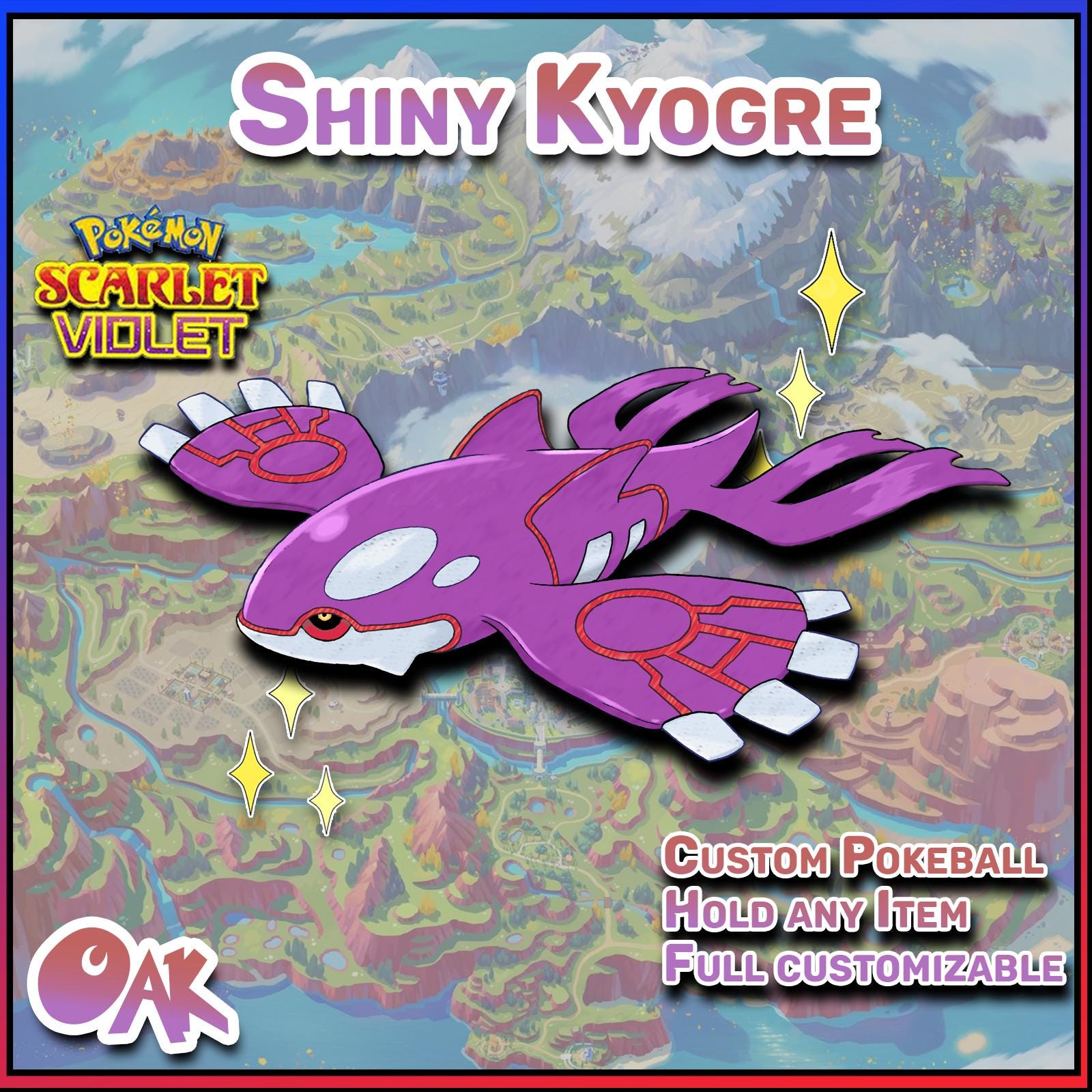 Pokemon Scarlet & Violet | Shiny Kyogre | 6 Iv's | Fast Trade - Etsy