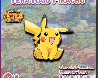 Pokemon Scharlachrot & Violett | Tera Raid Pikachu | 6 IV's Bereit | Freie Meisterball | Schneller Handel
