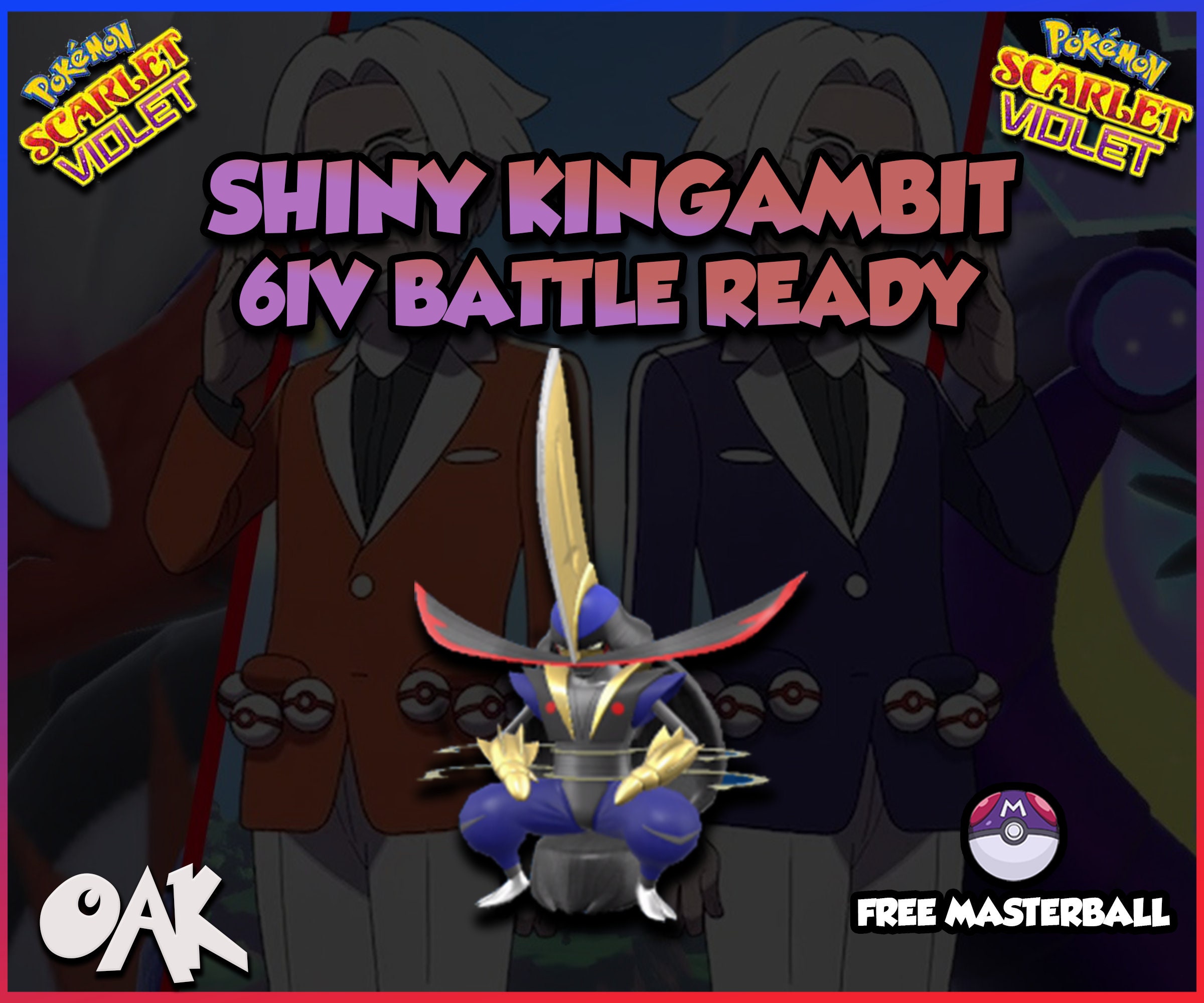 KINGAMBIT Shiny 6IV / Pokemon Scarlet and Violet / Competitive -   Portugal