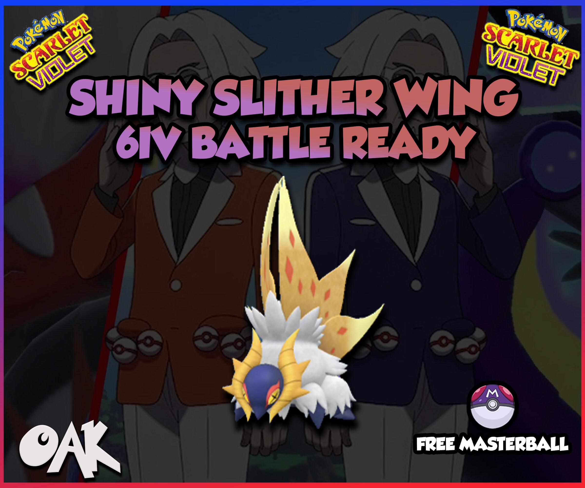 SLITHER WING SHINY 6IV + Any Item | Ready for competitive battle! | Pokemon  Scarlet & Violet | Fast Delivery