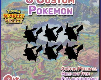 Pokemon Scarlet & Violet | 6 Custom Pokemon Bundle | 6 IV's Ready