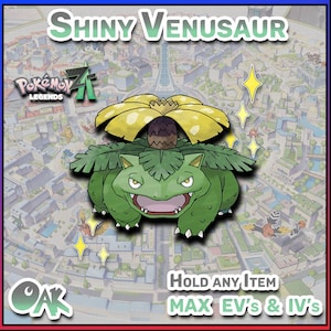 Shiny Venusaur - Etsy Shiny Venusaur - Etsy