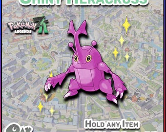 Pokemon Legends Z-A | Shiny Heracross | 6 IV's Battle Ready | Fast Trade | Alpha