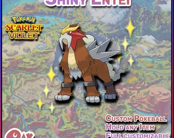 Pokemon Scarlet & Violet | Shiny Entei | 6 IV's |  Fast Trade