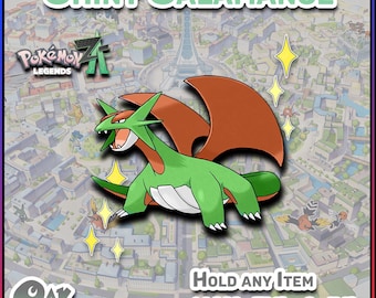 Pokemon Legenden Z-A | Glänzende Salamanze | 6 IV's Schaukampftauglich | Schnellhandel | Alpha