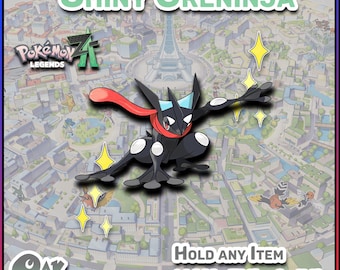Pokemon Legenden Z-A | Glänzendes Greninja | 6 IV's Schaukampftauglich | Schnellhandel | Alpha