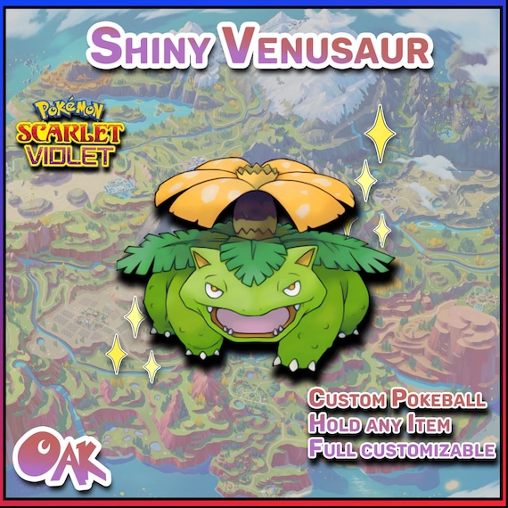 Pokemon Scarlet & Violet | Shiny Venusaur | 6 Iv's | Fast Trade - Etsy