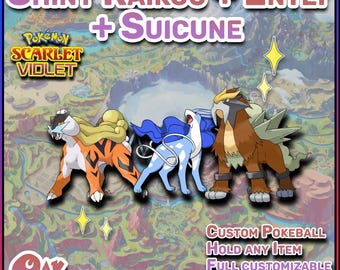 Pokemon Scarlet & Violet | Raikou + Entei + Suicune | 6 IV's Ready | Fast Trade