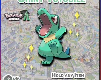 Pokemon Legends Z-A | Shiny Totodile | 6 IV's Battle Ready | Fast Trade | Alpha