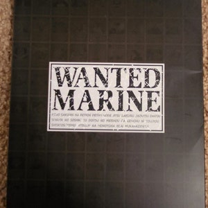 NIP One Piece &quot;Wanted Marine&quot; 35 Count 8X11 Posters BRAND NEW Manga / Anime