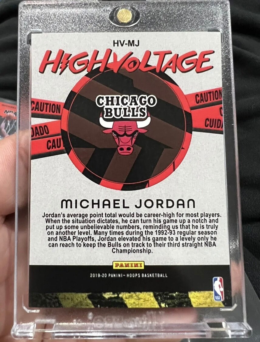 Hoops Michael Jordan High Voltage Custom Basketball Card - Etsy