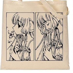 Anime Tote Bag Chobits Manga Panel