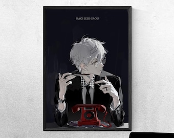 Nagi Seishirou Wallart | Blue Lock Nagi Poster, Blue Lock Wallart, Nagi Anime Wall Art, Blue Lock Nagi Anime Poster | Blue Lock Anime Gift